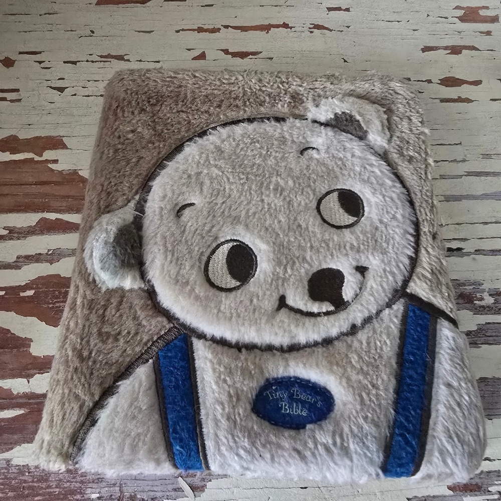 Tiny Bears Bible Sally Lloyd-Jones Plush Furry Cover Board Book Zonderkidz 2007